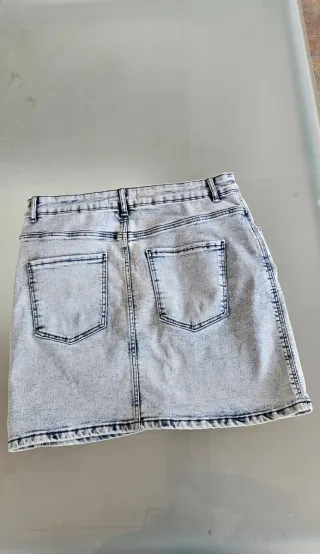 Falda vaquera Zara azul