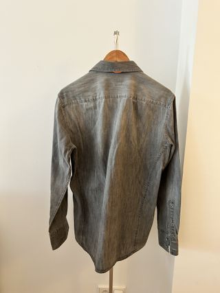 Camisa Vaquera Boss Orange Gris