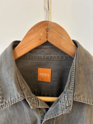Camisa Vaquera Boss Orange Gris