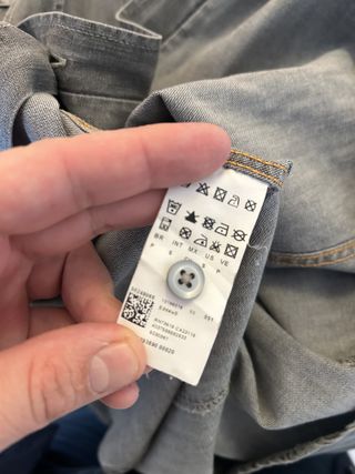 Camisa Vaquera Boss Orange Gris