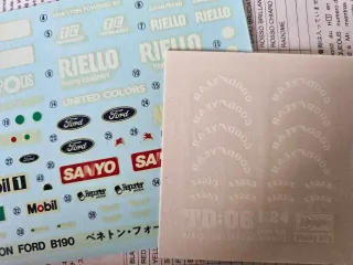 Maqueta Hasegawa Benetton Ford B190 1/24