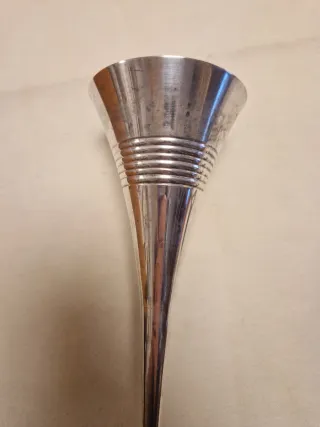 2 Copas de cava Metálicas Silver Plated