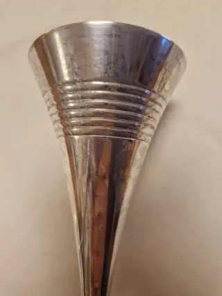 2 Copas de cava Metálicas Silver Plated