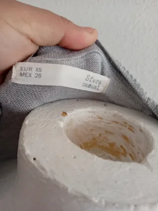 Jersey gris de manga larga