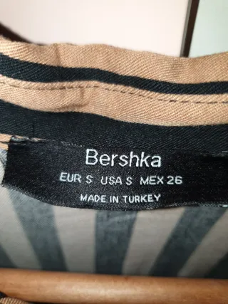 Vestido midi rayas marrones y negras