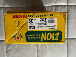 Zapatos Seguridad Panter Talla 39 Punta Acero