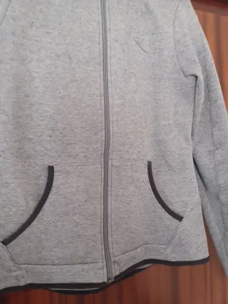 Chaqueta polar mujer gris