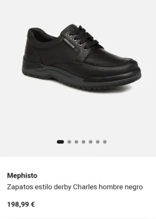 Zapatos Mephisto Charles Negro Talla 40.5