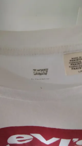 Camiseta Levi's Talla L Blanca