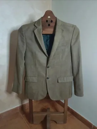 Blazer Zara Antelina Beige Hombre