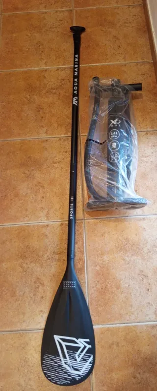 Inflador y remo Aqua Marina