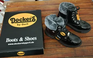 Stivaletti Dockers by Gerli n. 36 neri lucidi