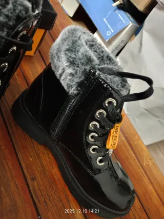 Stivaletti Dockers by Gerli n. 36 neri lucidi