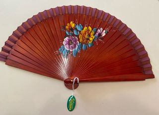 Ventaglio Medina Legno Dipinto cm.22