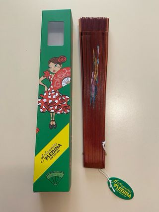 Ventaglio Medina Legno Dipinto cm.22