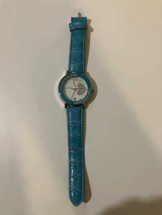 Reloj Pulsera Azul y Plateado
