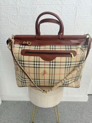 Maleta de viaje Burberry Beige y Marrón