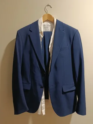 Traje Zara Azul Completo