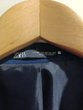 Traje Zara Azul Completo