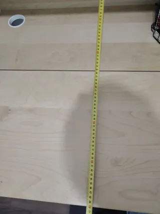 Escritorio plegable blanco y madera