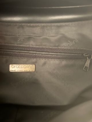 Borsa vintage Braccialini marrone e oro