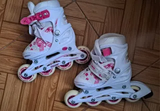 Patines en línea Roces blancos talla ajustable