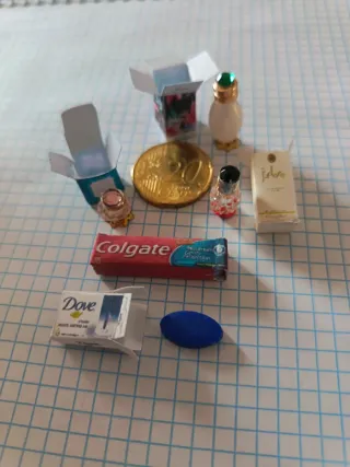 Miniaturas Casa Muñecas Accesorios Baño y Perfume