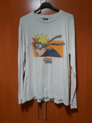 Camiseta Naruto Manga Larga Blanca