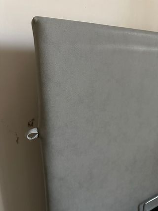 Letto contenitore alzante ecopelle grigia