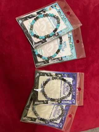 Pulseras Triple Protección Onix Negro Hematita Tur