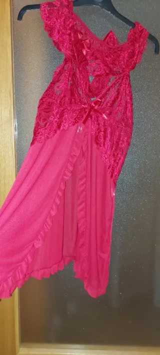 Conjunto Lencería Rojo Talla L