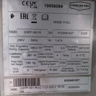 Frigorífico industrial acero inoxidable