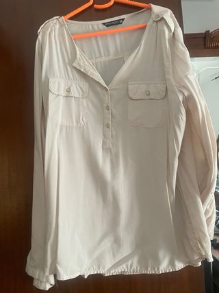 Camisa beige Encuentro Talla 44