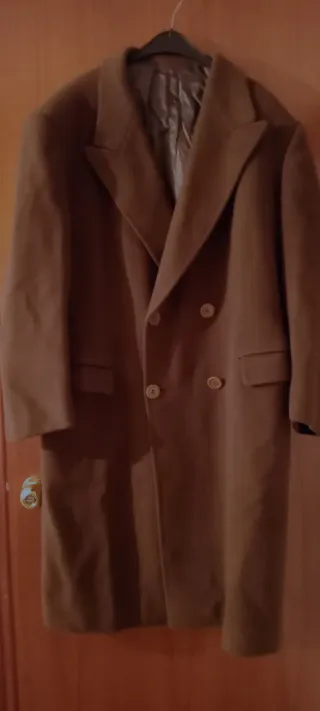 Abrigo mujer talla grande marrón