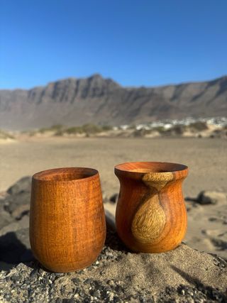 Mate de madera artesanal
