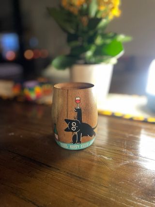 Mate de madera artesanal