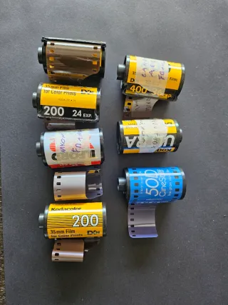 Lote 7 carretes 35mm varias marcas