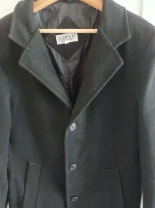 Abrigo Negro Vintage DERKO COLLECTION