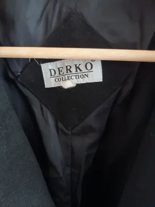 Abrigo Negro Vintage DERKO COLLECTION