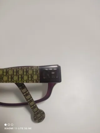 Gafas Carolina Herrera Morado y Dorado