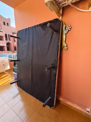 Base Cama 150 Tela Beige