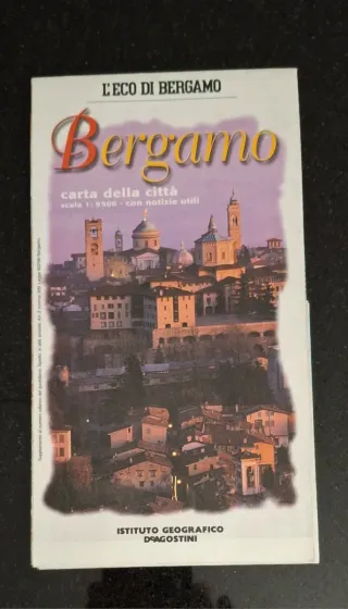 Bergamo Carta della città L'Eco di Bergamo anno 19