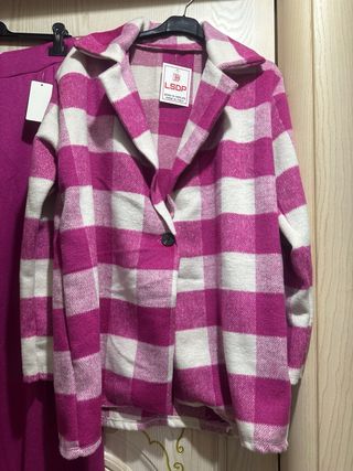 Completo donna LSDP rosa e bianco