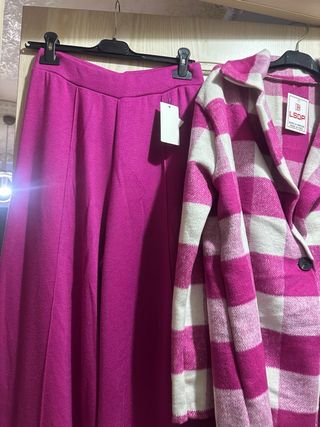 Completo donna LSDP rosa e bianco