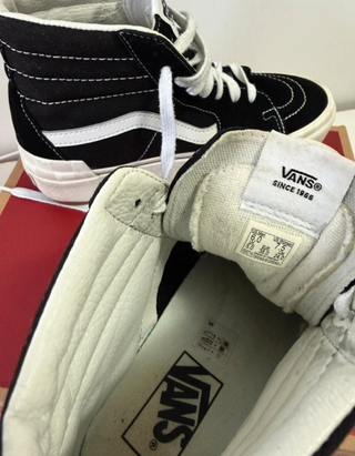 Zapatillas Vans plataforma negras y blancas