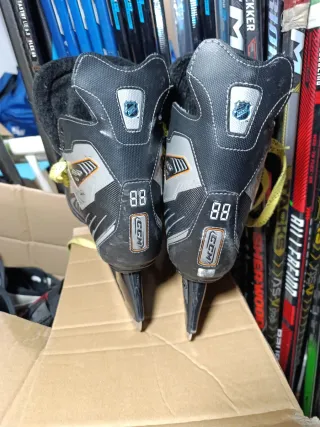 Patines Hielo Hockey Bauer  X700 cordones amarillo