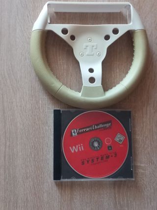 Volante Ferrari Challenge Wii + Juego