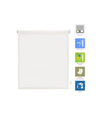 Tenda a rullo bianca traslucida