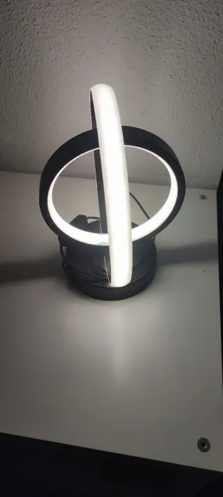 Lámpara Escritorio LED Moderna Negra