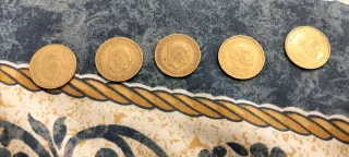 5 Monedas de Francisco Franco 1966